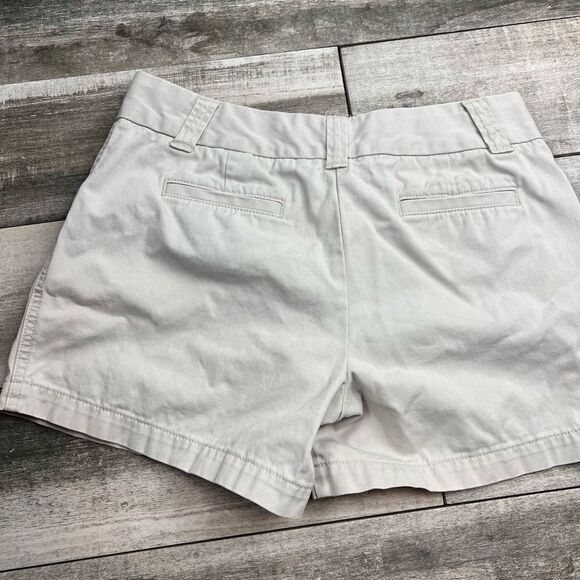 J.Crew Chino City Fit Khaki Shorts Women’s Classic Twill Beige Summer Casual - Picture 8 of 10